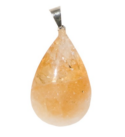 Pendentif larme citrine