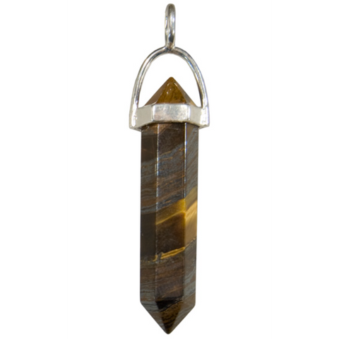 Point Pendant tiger eye metal