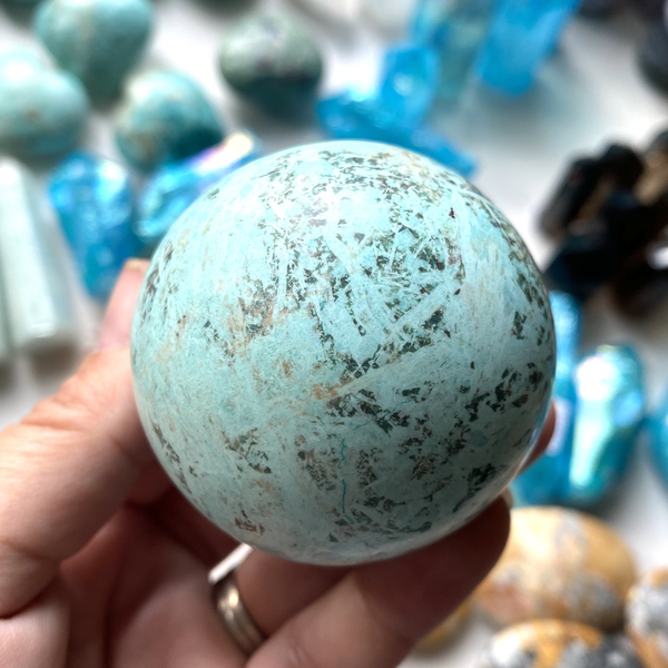 Peruvian turquoise sphere