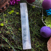 Selenite incense holder etched Chakras