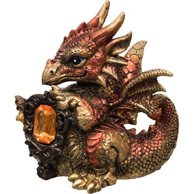 Bébé dragon 4,5 » avec cristal de cuivre