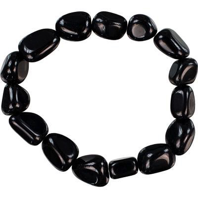 Bracelet Black Obsidian Tumbled