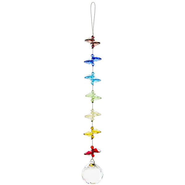 Floating crystal suncatcher