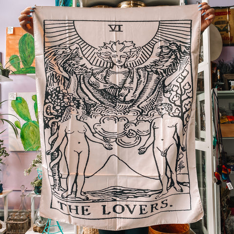 Mini tapestry - the lovers tarot 95x73cm