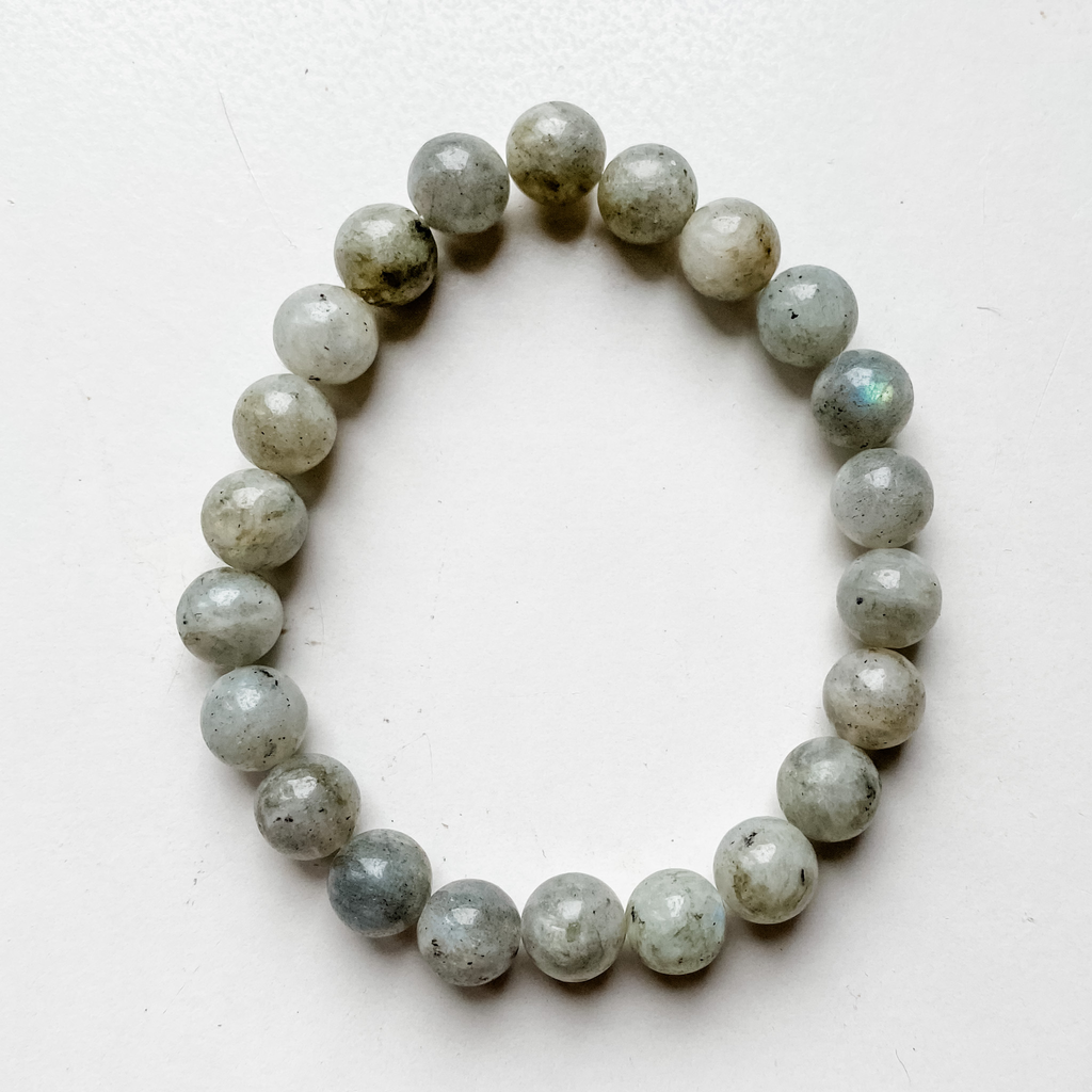 Bracelet perle Labradorite 8mm