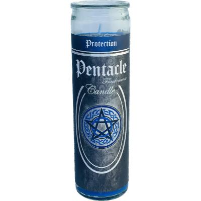 Glass Ritual Candle - Pentacle - Frankincense