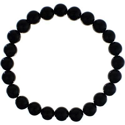 Bracelet 8mm Black Onyx bead