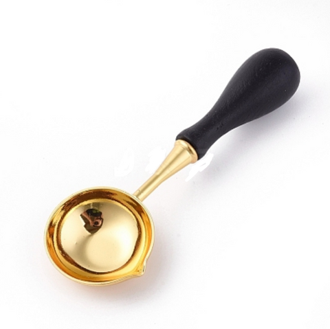 Wooden Handle Spoon Melting Wax Sealing
