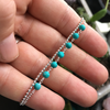 Bracelet sterling silver turquoise bead