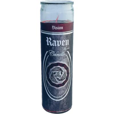 Glass Ritual Candle - Raven - Myrrh