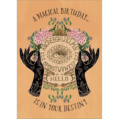 Une carte de vœux d’anniversaire magique