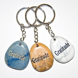 Key Chain Gratitude Wishstone