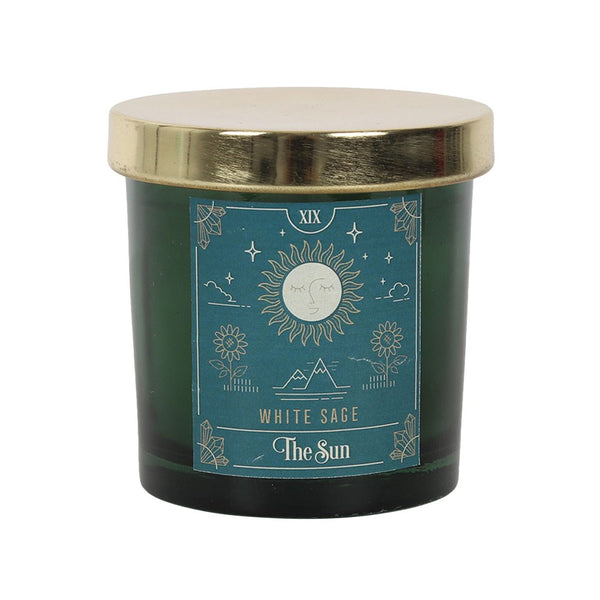 Scented Candle The Sun Tarot White Sage