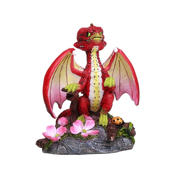 Statue de dragon de jardin pomme dragon