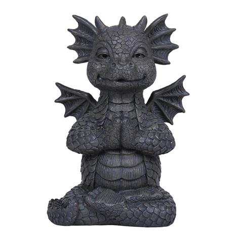 Petite statue de dragon de yoga