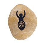 Talisman stone - spiral goddess