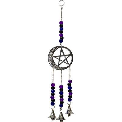 Cloches - pentacle lune argent