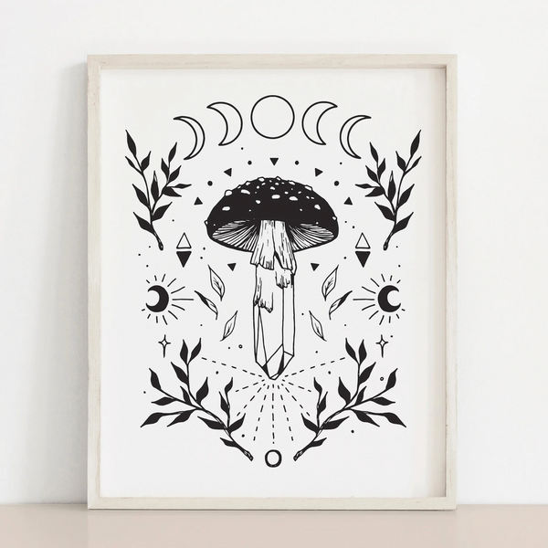 Tirage d'art - Éléments de champignons