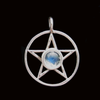 Pendant Pentacle with Moonstone
