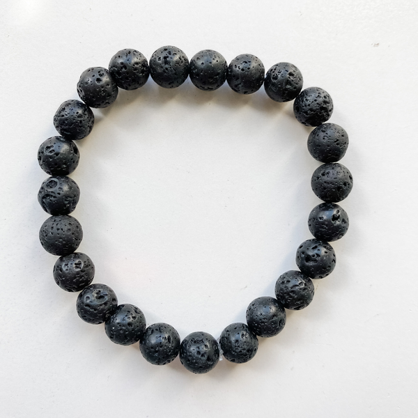Bracelet 8mm Lava beads