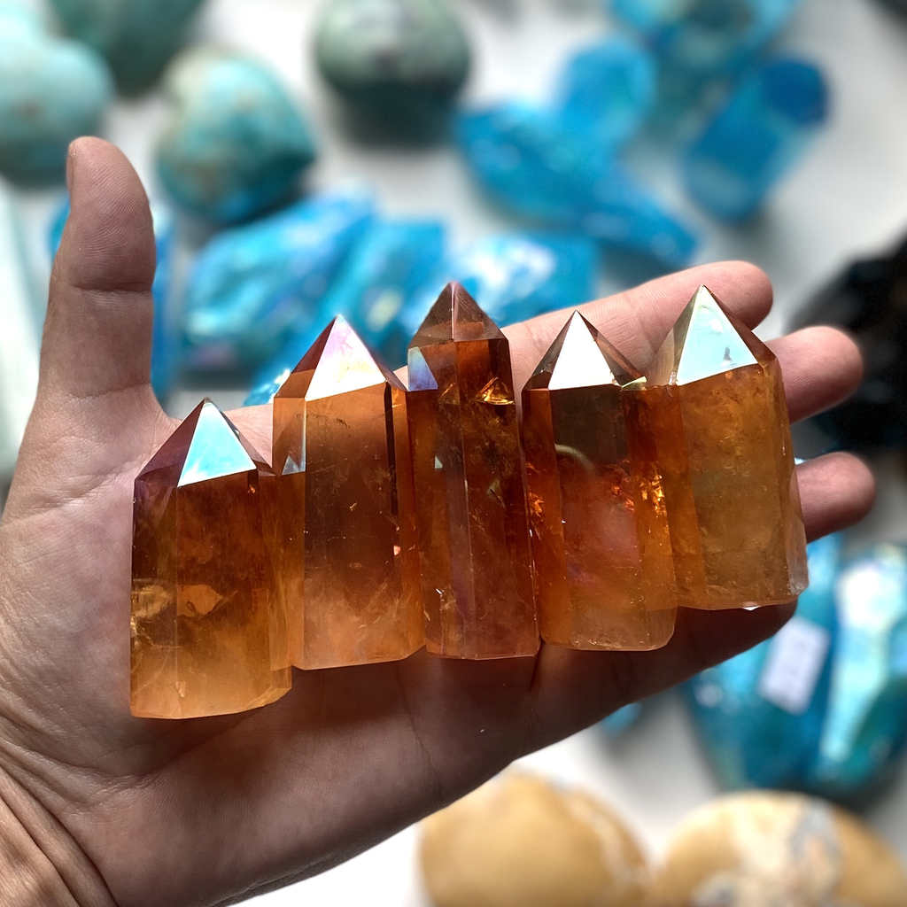 Quartz d'aura mandarine